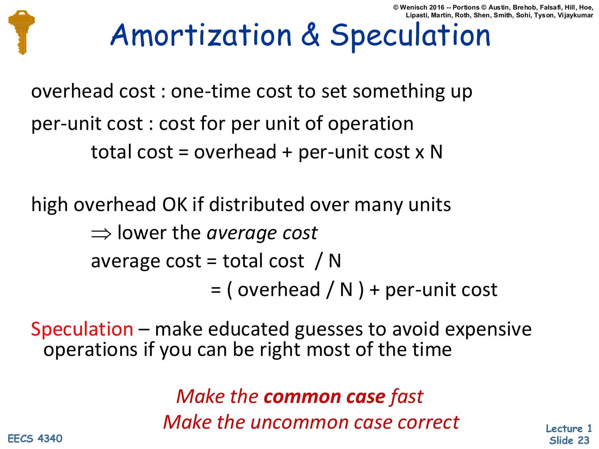 Amortization & Speculation (slide 23)