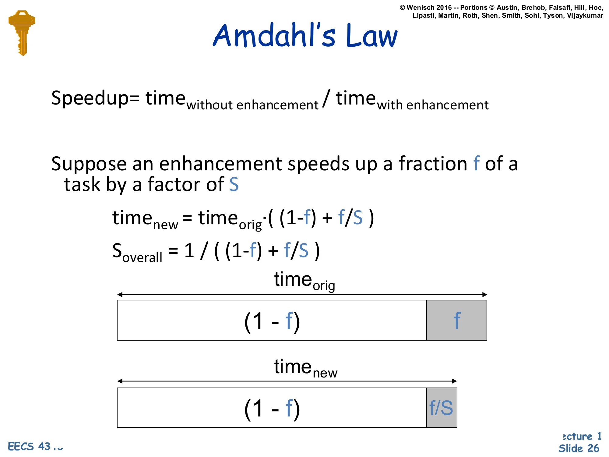 Amdahl's Law (slide 26)