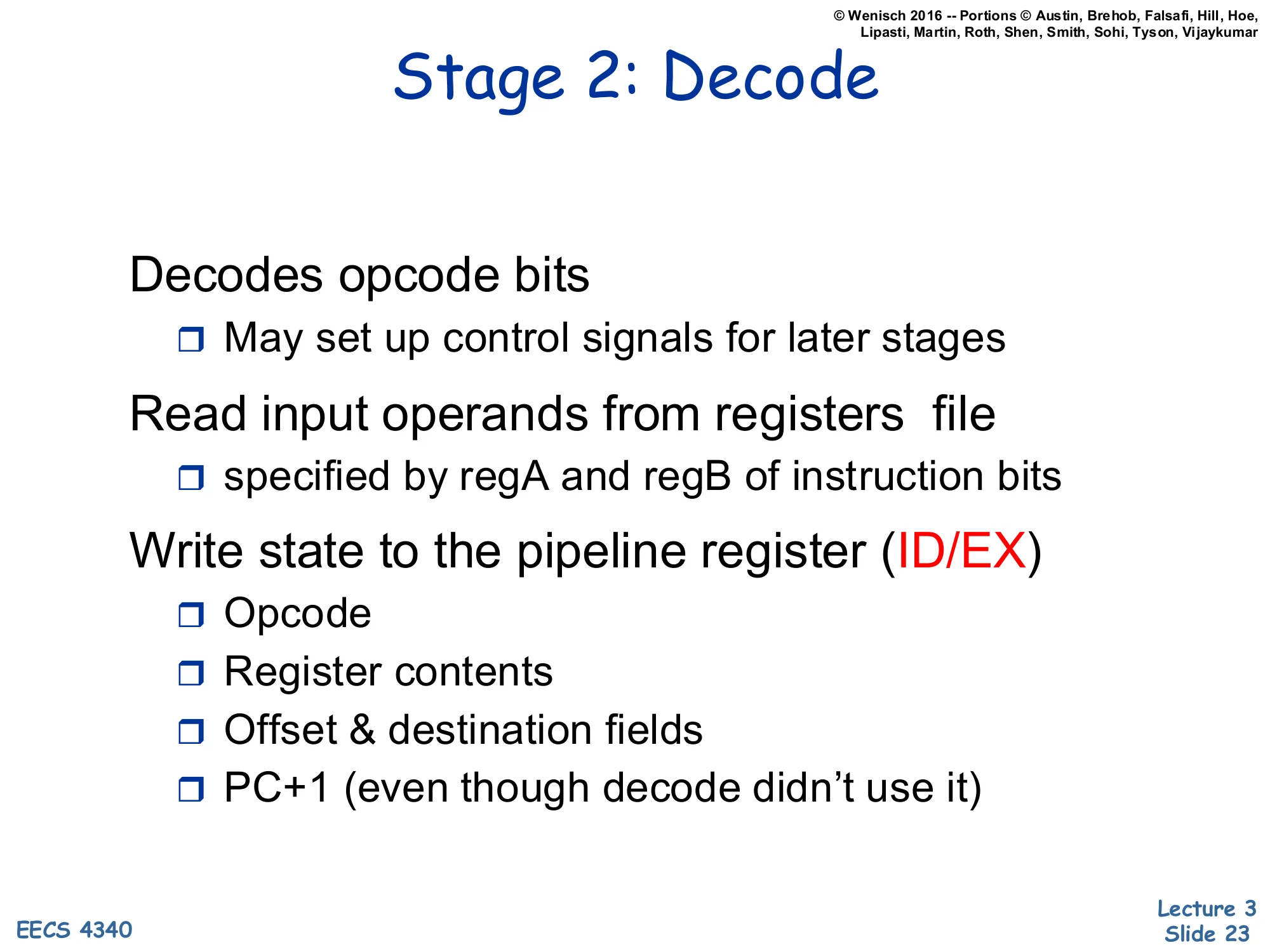 Stage 2: Decode (slide 23)