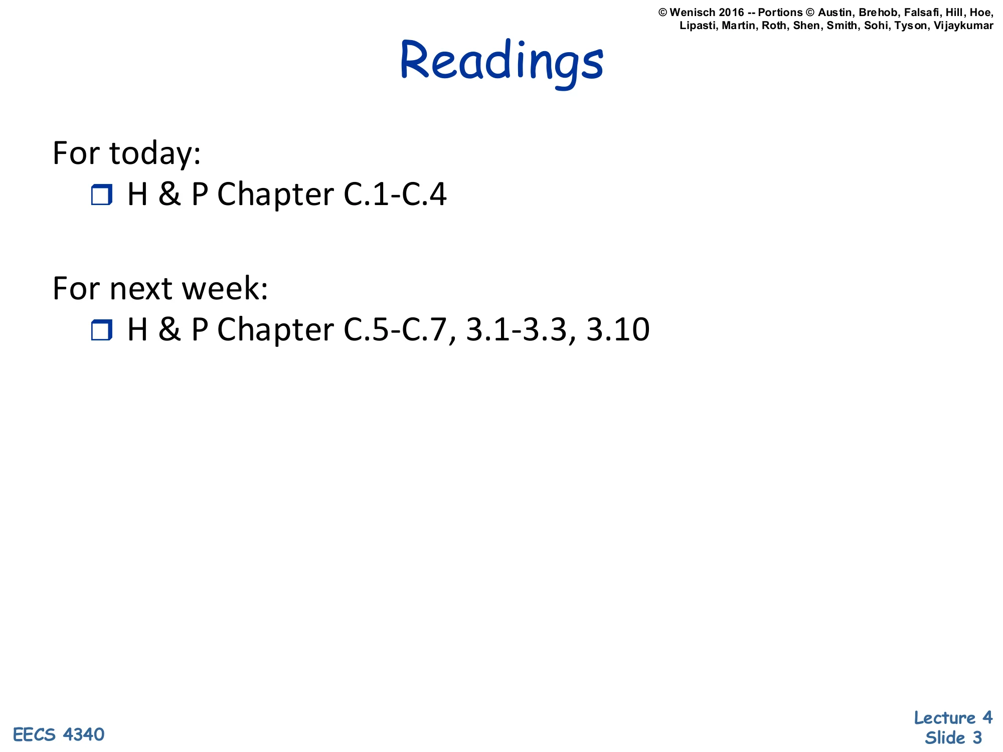 Readings (slide 3)
