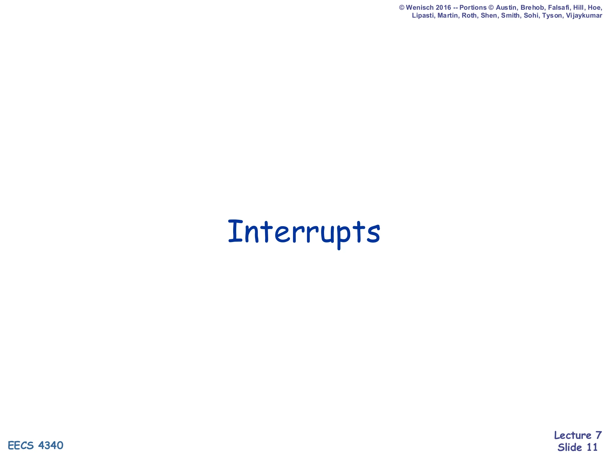 Interrupts (slide 11)