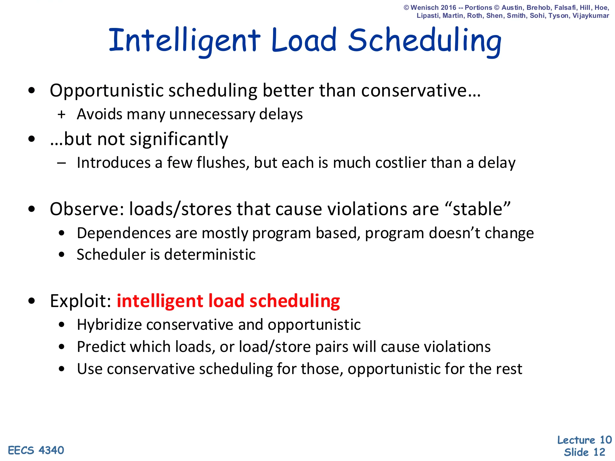 Intelligent Load Scheduling (slide 12)