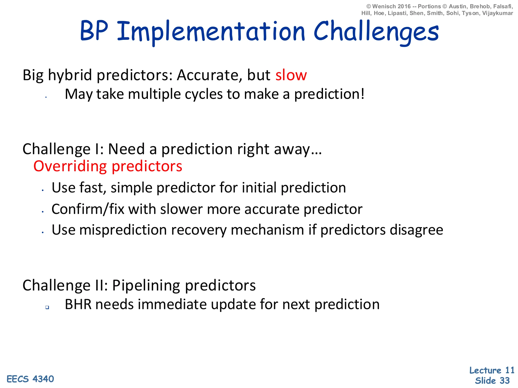 BP Implementation Challenges (slide 33)