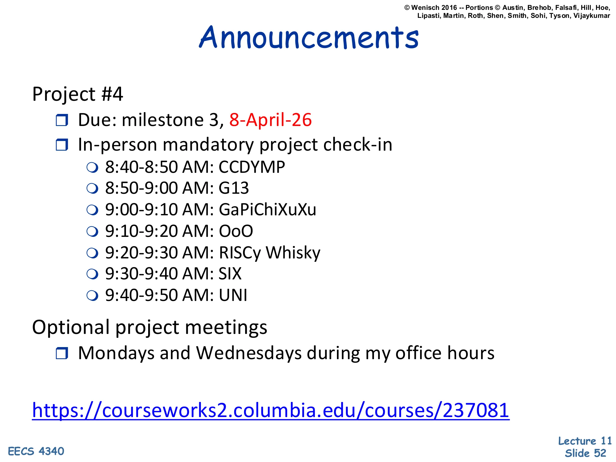 Announcements (slide 52)