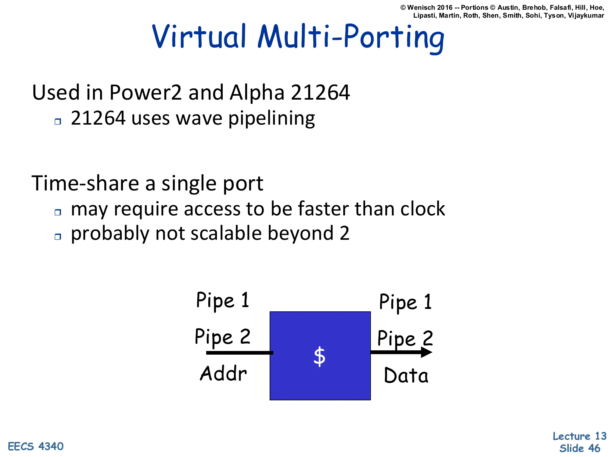 Virtual Multi-Porting (slide 46)