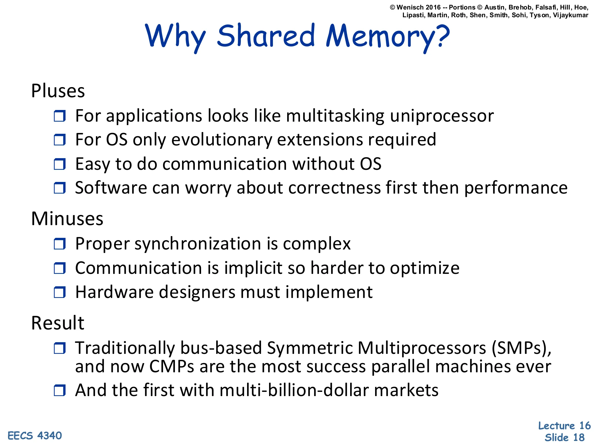 Why Shared Memory? (slide 18)