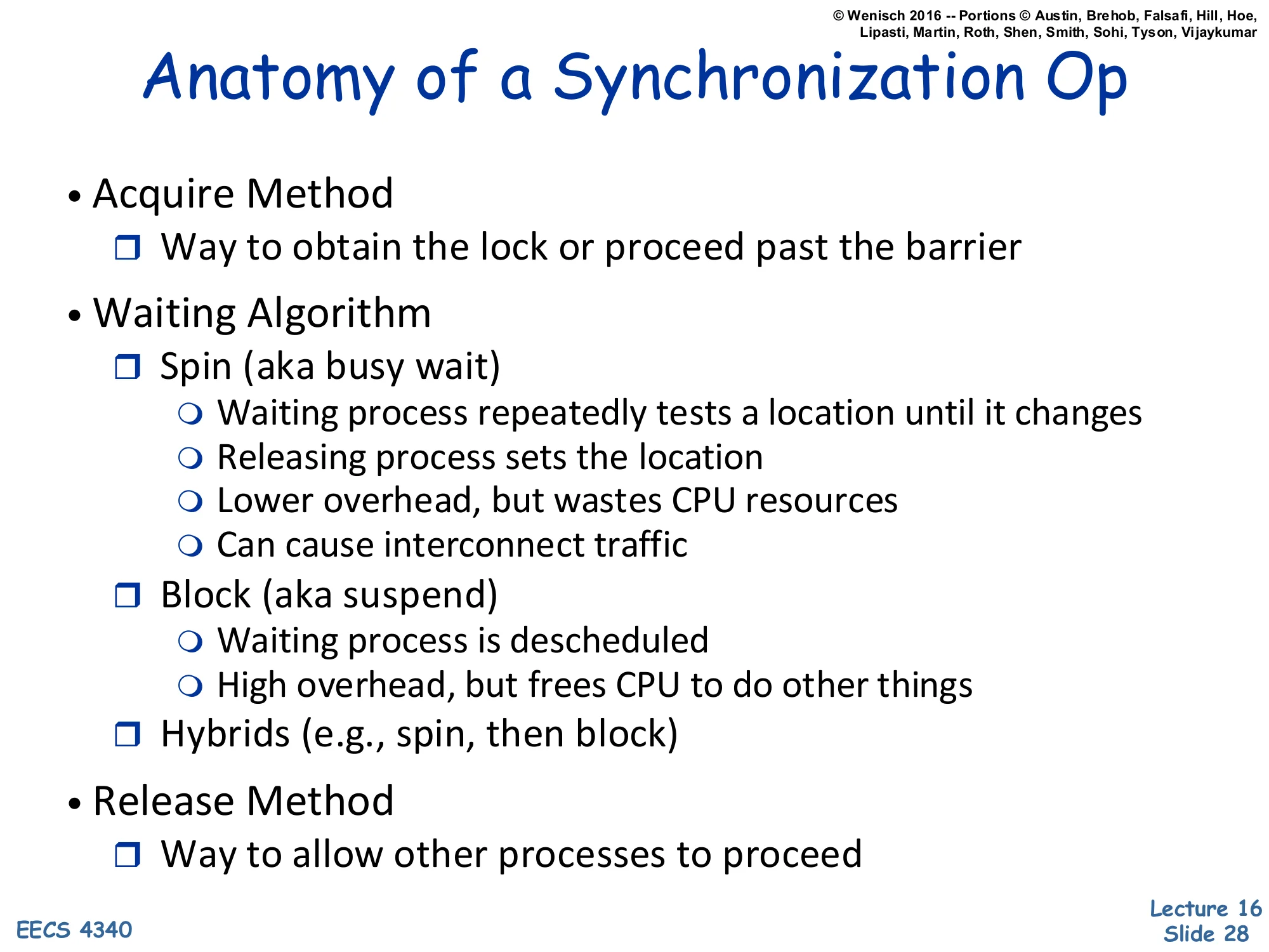 Anatomy of a Synchronization Op (slide 28)