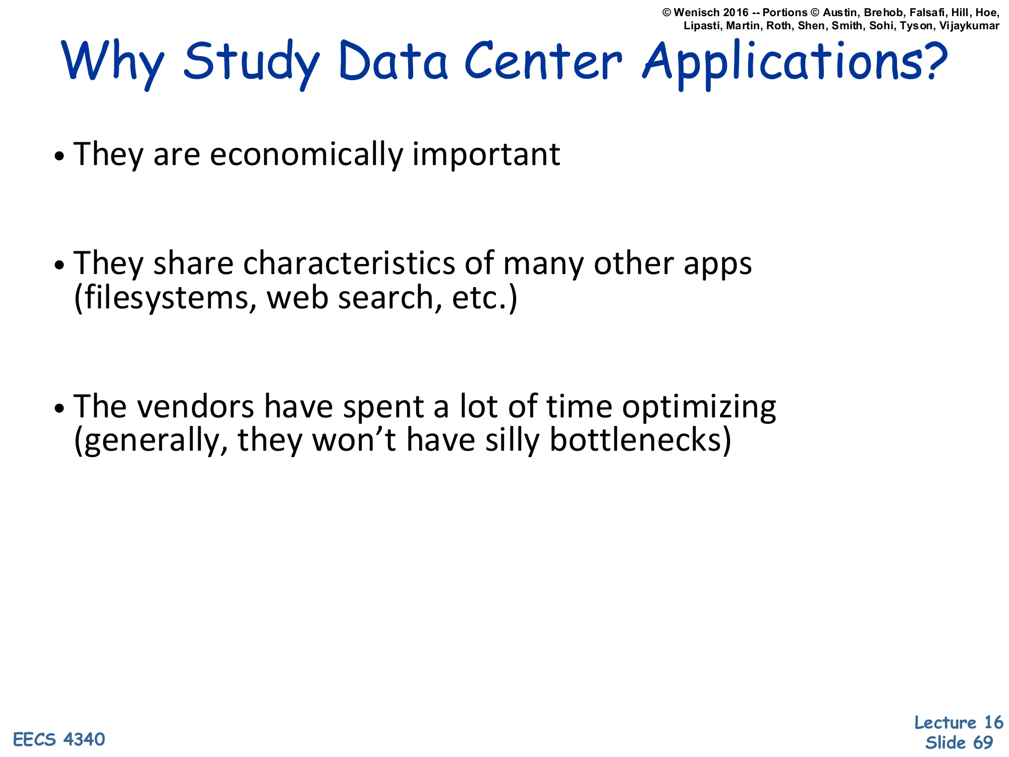 Why Study Data Center Applications? (slide 69)